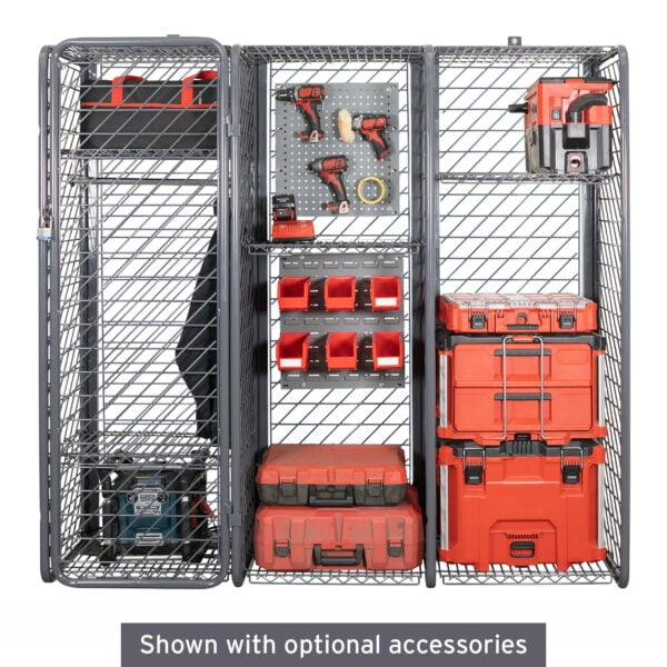 Wall Mounted Tool Storage System - Shown With Optional Accessories