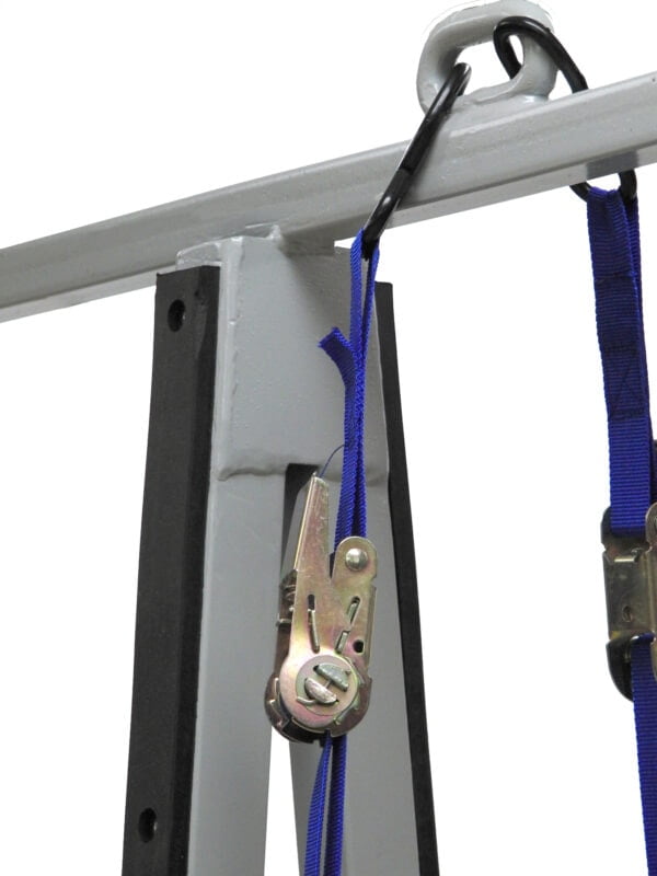 Economy Transport Cart Riveted Rubber and Hold Down Strap Detail